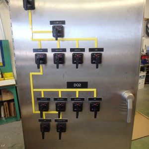 Front Panel of Dam Electrical Distribution Panel