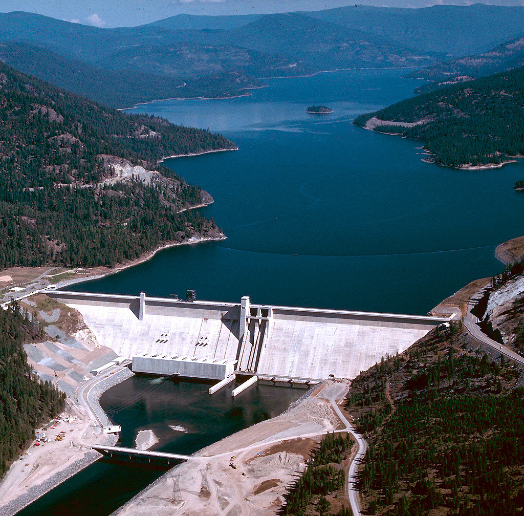 Aerial view of Montana's Libby Dam