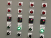 Front Panel of Pumps Controller