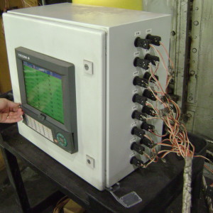 Portable temperature monitoring station
